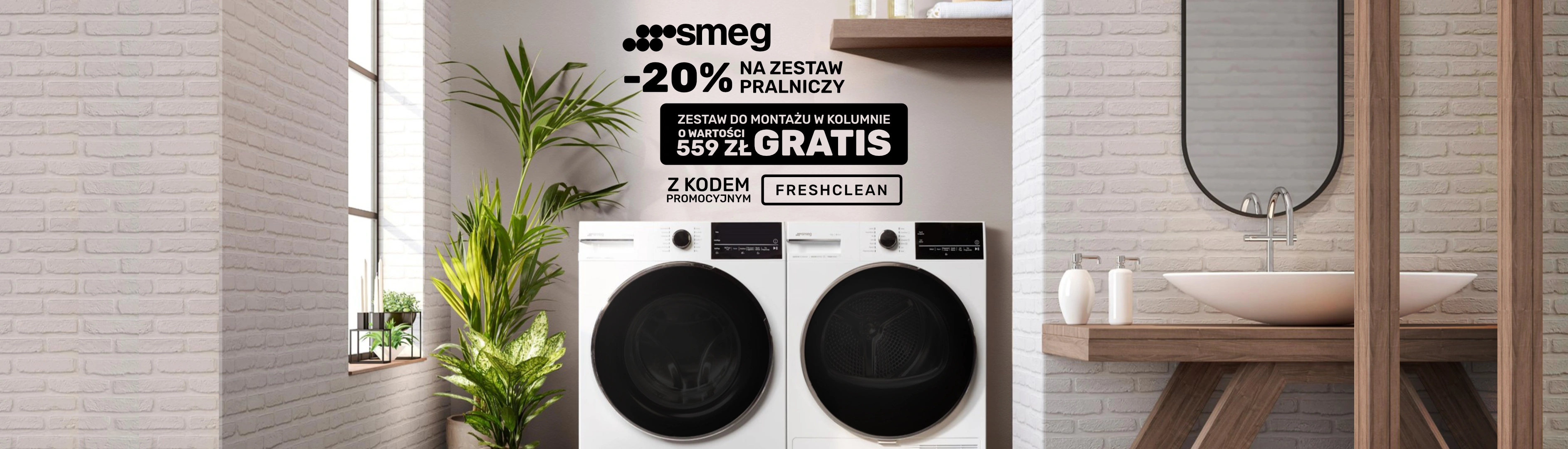 SMEG - 20% rabatu na zestaw pralniczy