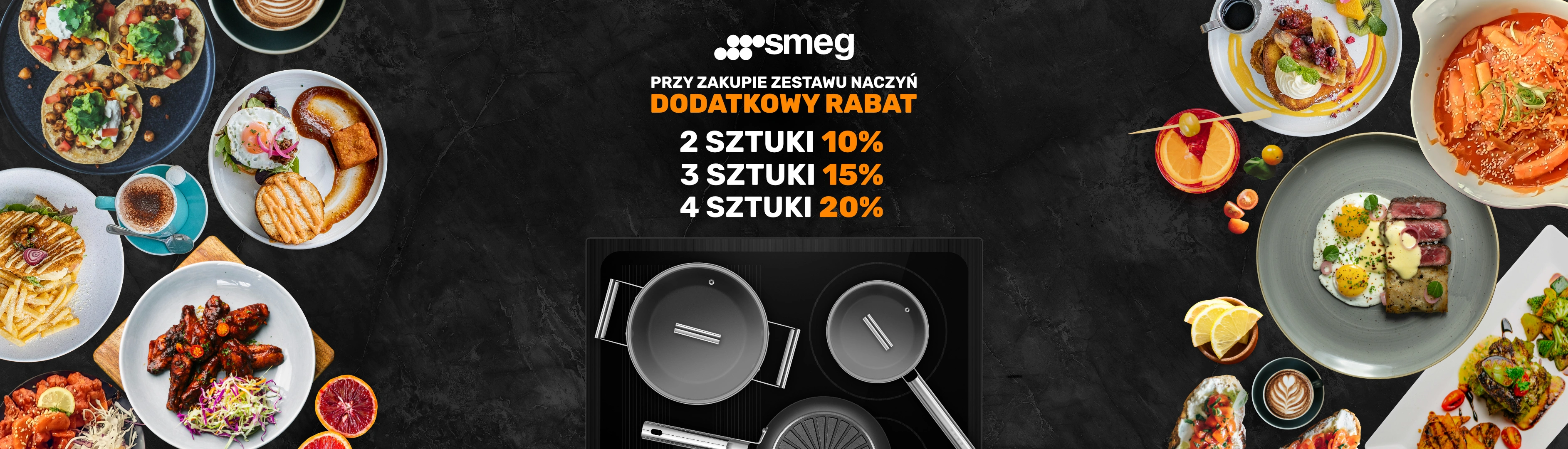 SMEG - Dodatkowy rabat na zestawy naczyń