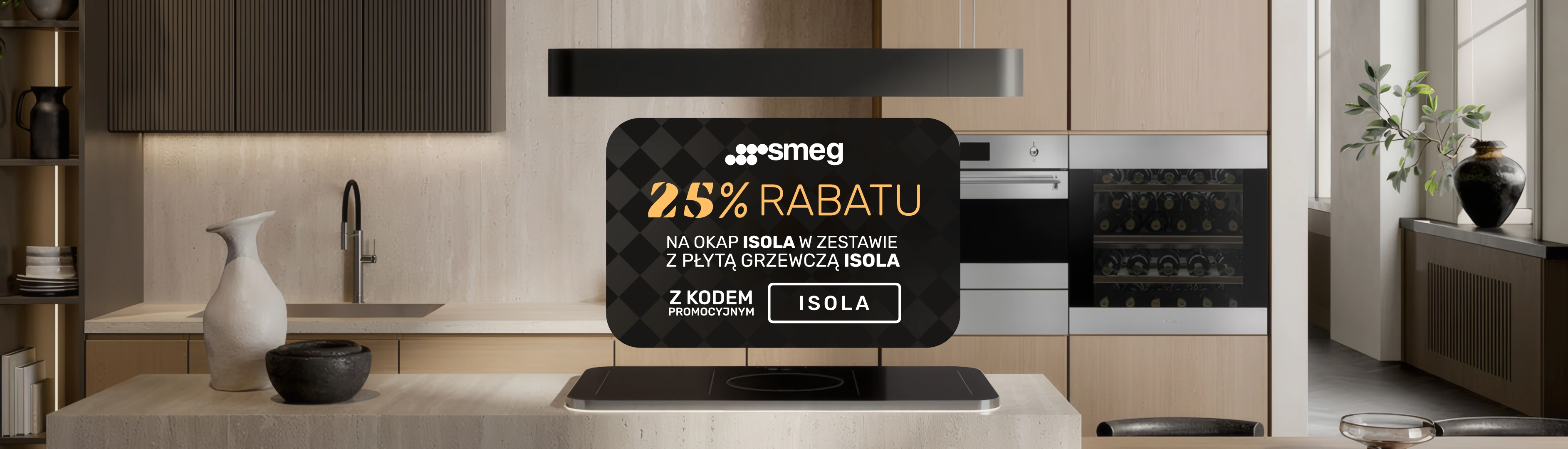 SMEG - 25% rabatu na okap Isola