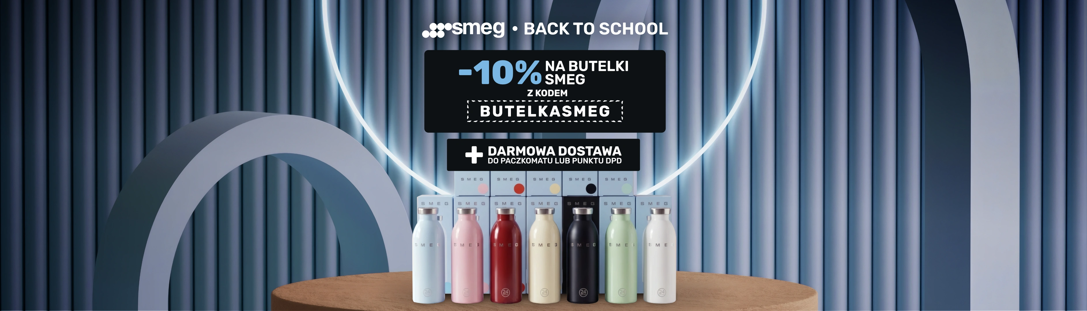 SMEG - 10% rabatu na butelki