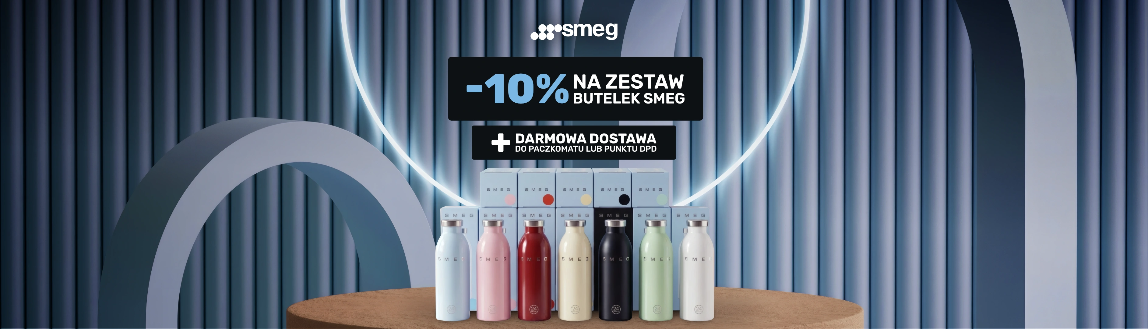 SMEG - 10% rabatu na butelki