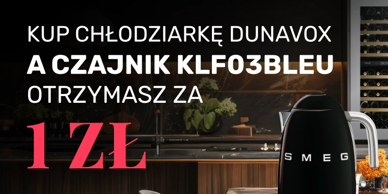 Dunavox - czajnik SMEG za 1 zł do wybranych chłodziarek