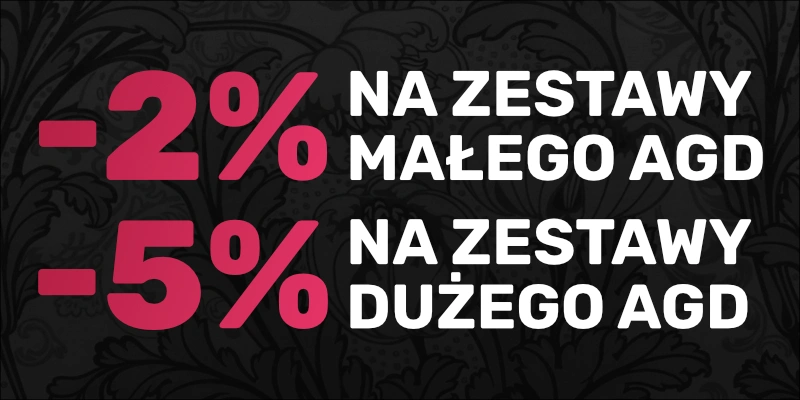 SMEG -2% na zestawy małego AGD - 5% na zestawy dużego AGD!