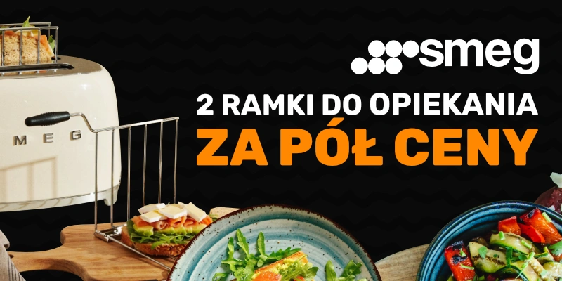SMEG - 2 ramki do opiekania za pół ceny