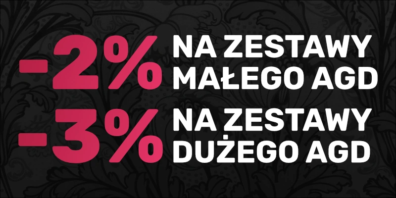 SMEG -2% na zestawy małego AGD - 3% na zestawy dużego AGD!